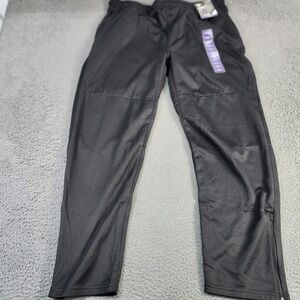 Tech Fleece Pants Mens 2XL Black Elastic Waist Zip Hem Stretch Joggers Athletic
